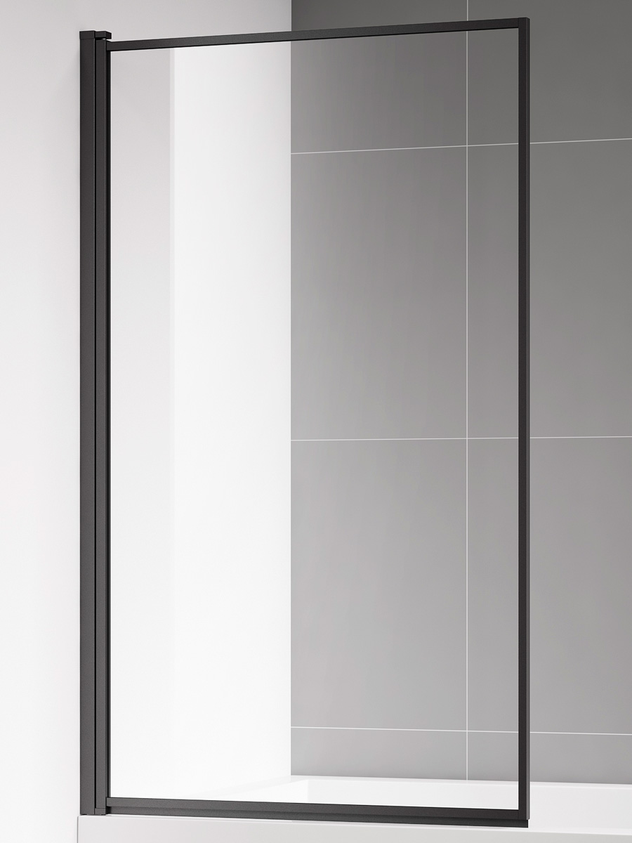 

Шторка на ванну AQUAme AQM2859-L 80х140, профиль черный матовый, AQM2859-L