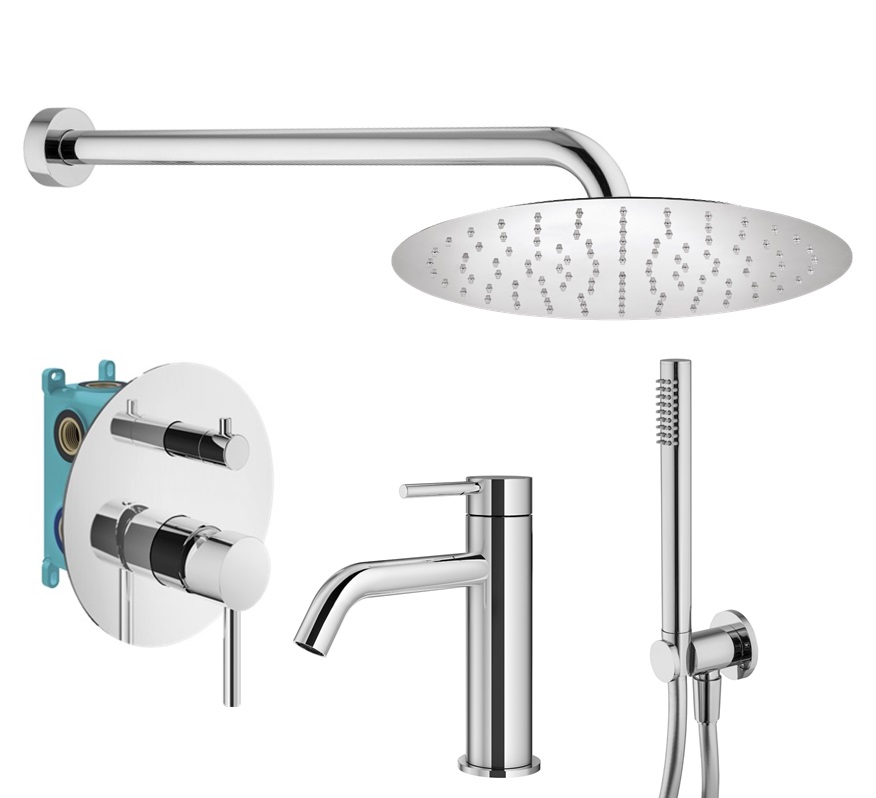 

Душевой комплект Plumberia Selection Ixo KITXO18CR53 хром, KITXO18CR53