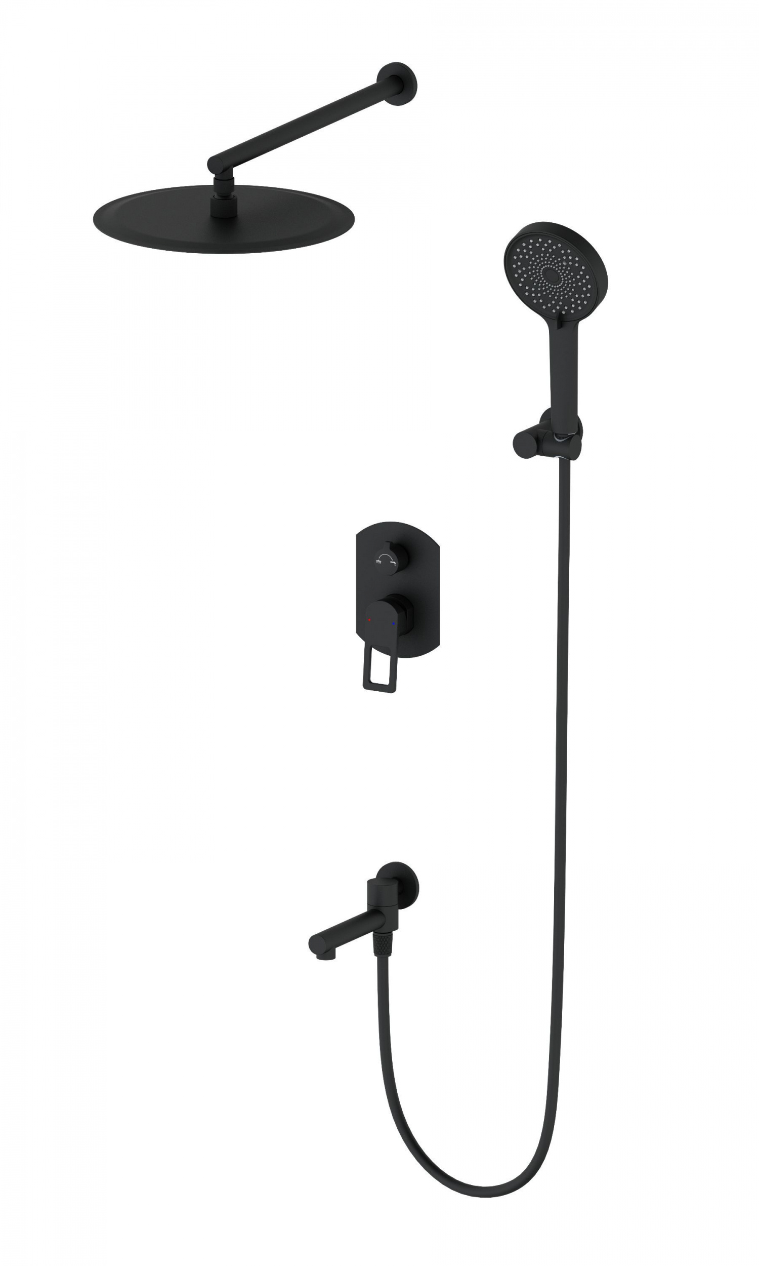 

Душевой комплект Wonzon & Woghand WW-88939010-MB черный, WW-88939010-MB