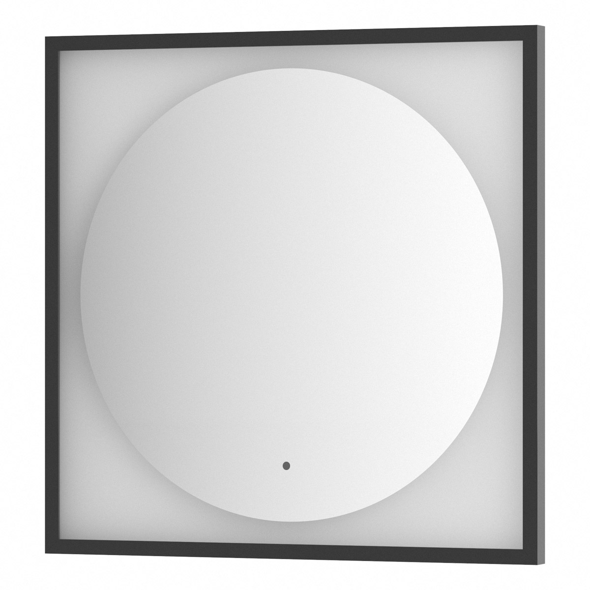 

Зеркало Defesto Еclipse DF 2222R 70x70 черная рама, с LED-подсветкой, ИК выключатель, Черный, DF 2222R