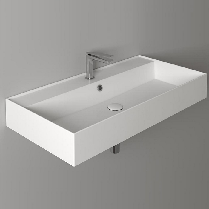

Раковина Simas Agile AG91 bi*1 91х46 с отверстием под смеситель, белая, Белый, Agile 91х46