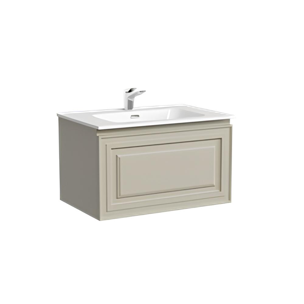 

Тумба с раковиной Sancos Very 70 подвесная, 1 ящик, Beige Soft (раковина CN7007), Бежевый матовый, VR70CE