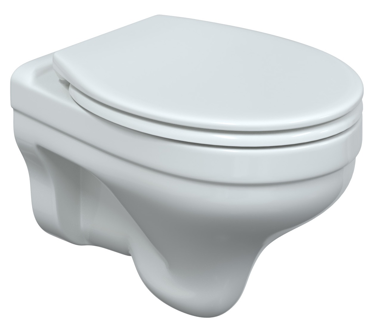 

Унитаз подвесной Berges Wasserhaus Albit S Rimless 082146 с микролифтом, Белый, 082146
