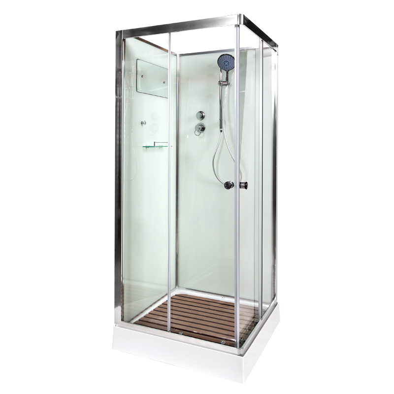 

Душевая кабина AvaCan K401, 100х100х208 см, стекло прозрачное, профиль хром, K401