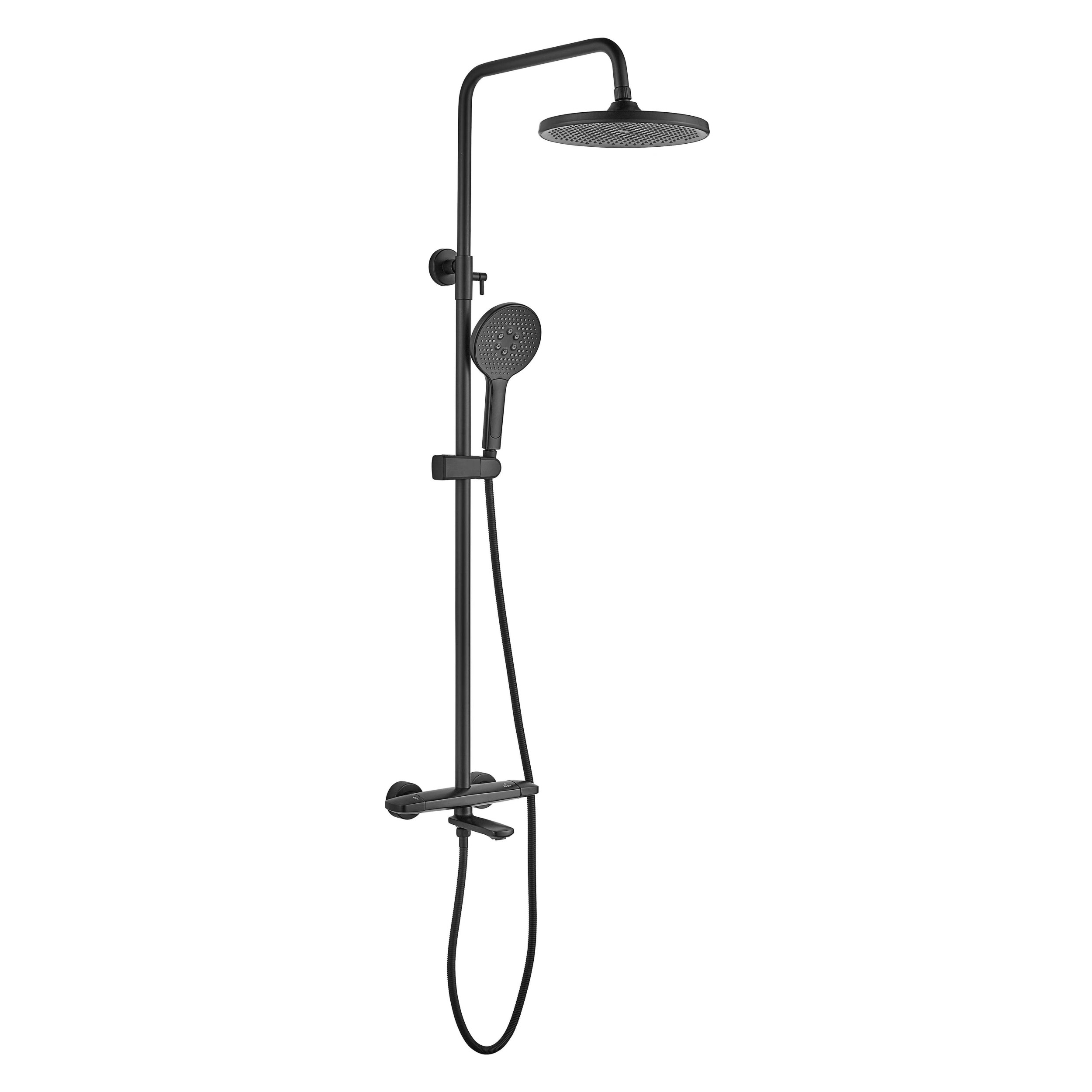 

Душевая стойка Rose R3936H черная, Черный, R3936H