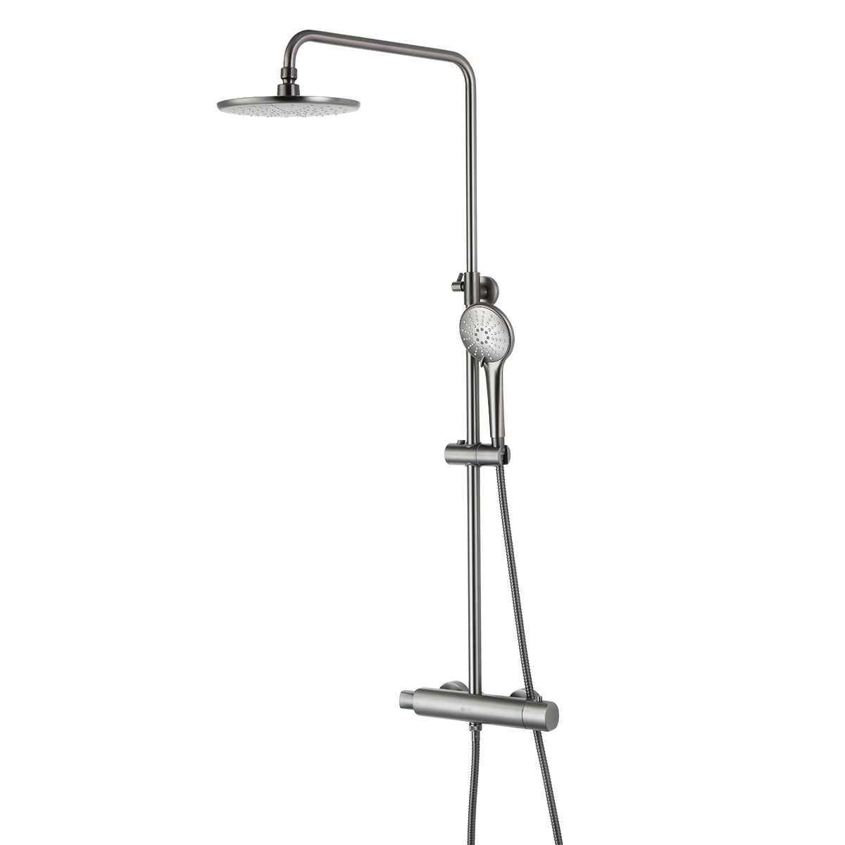 

Душевая стойка Lemark Bronx LM3770GM c термостатом, графит, LM3770GM