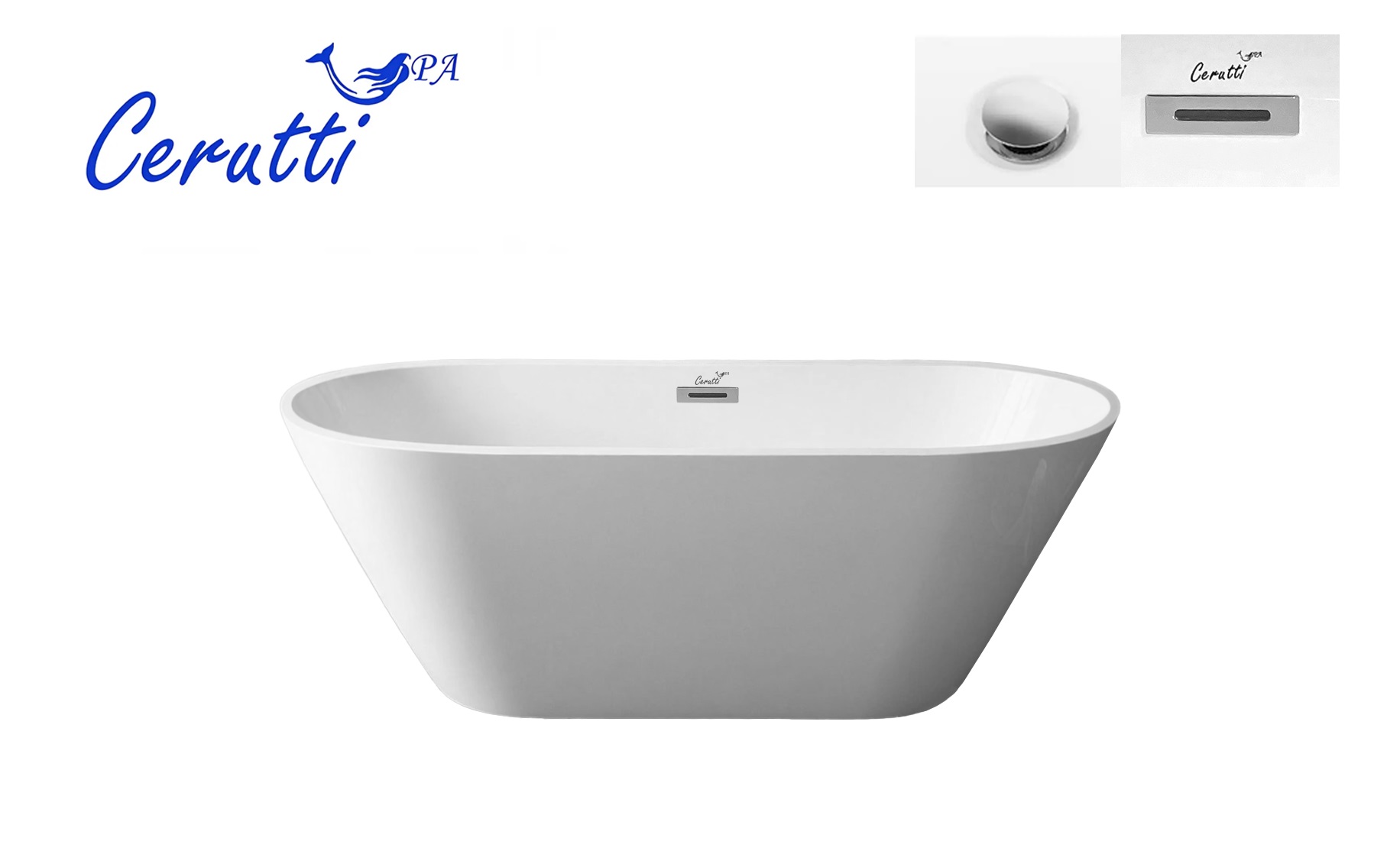 

Акриловая ванна Ceruttispa d'ISEO 150х75 отдельностоящая, белый, CT9902