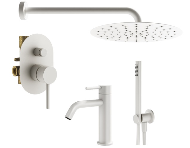

Душевой комплект Plumberia Selection Ixo KITXO15BO53 белый матовый, KITXO15BO53