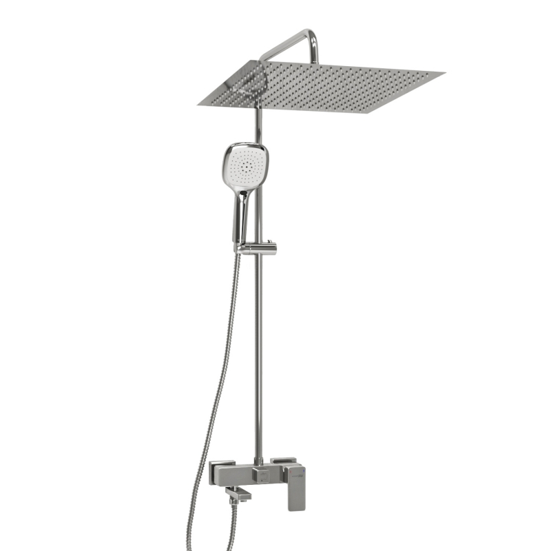 

Душевая стойка WasserKRAFT A177.119.065.010.CH со смесителем, Хром, A177.119.065.010.CH