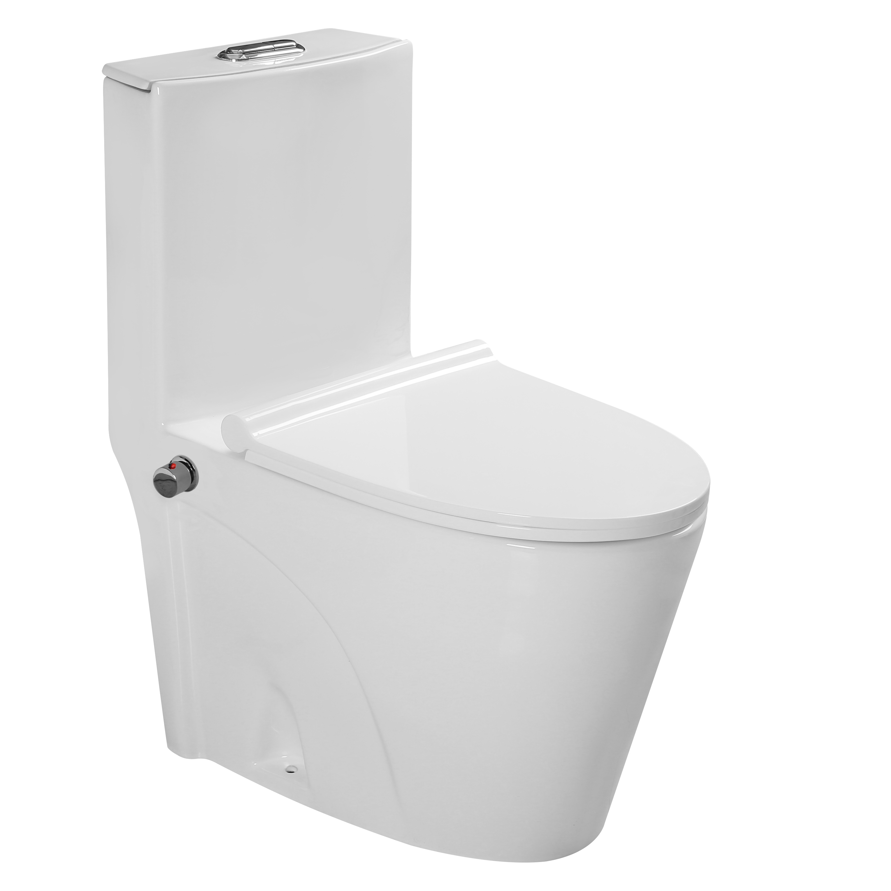 

Унитаз-моноблок SantiLine SL-5012SM-BD с функцией биде и смесителем, Белый, SL-5012SM-BD