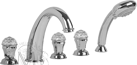 

Смеситель Migliore Korona Swarovski ML.KRN-4780 Cr на борт ванны, Хром, Korona Swarovski ML.KRN-4780 Cr