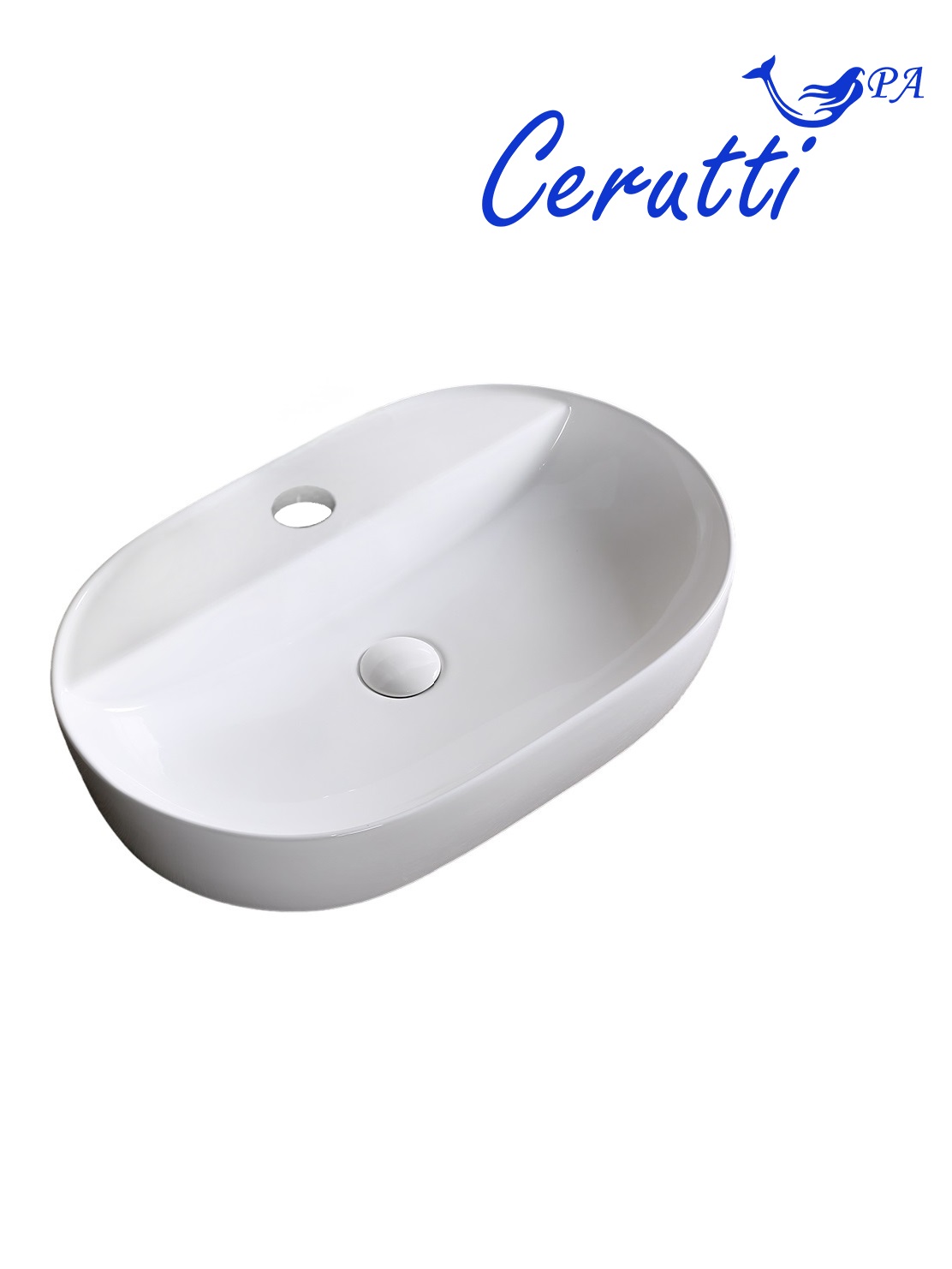 

Раковина Ceruttispa CR0074 60х40 накладная, белый, CR0074