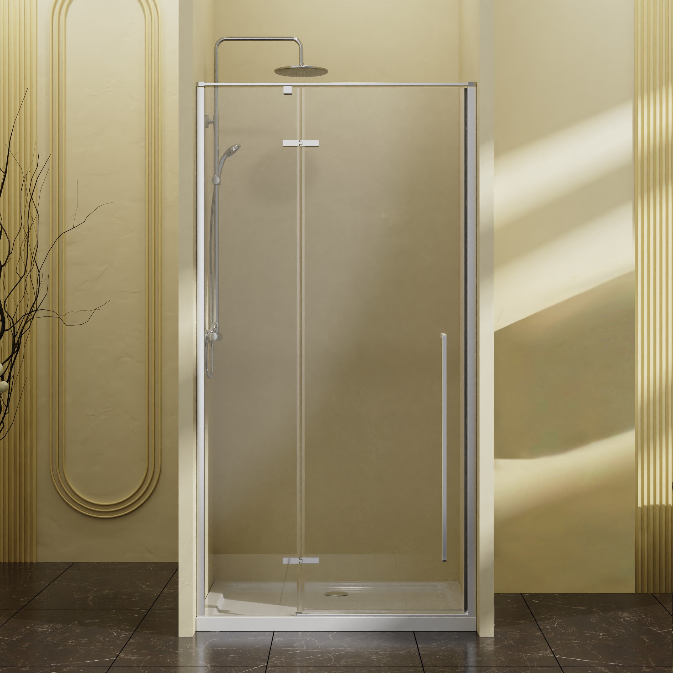 

Душевая дверь Vincea Slim-N VDPH-5SN90CL, 90, хром, стекло прозрачное, VDPH-5SN900CL
