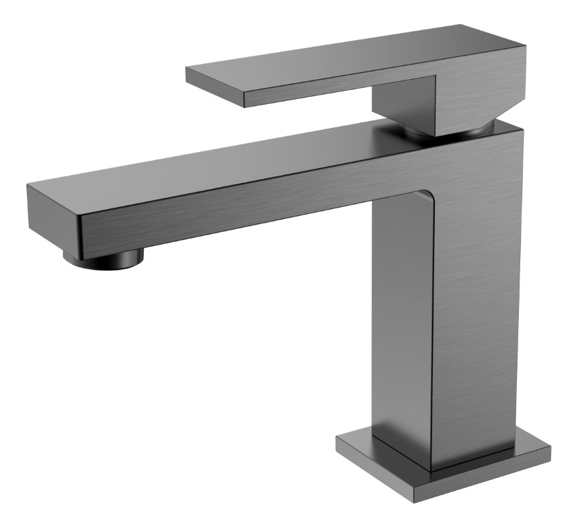 

Смеситель для раковины Boheme Qubic 471-GM matt gun metal, Сталь, Qubic 471-GM