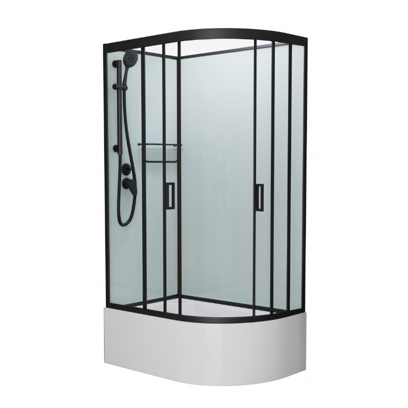 

Душевая кабина Frank F412/2 L М Black без крыши, F412/2 L М Black