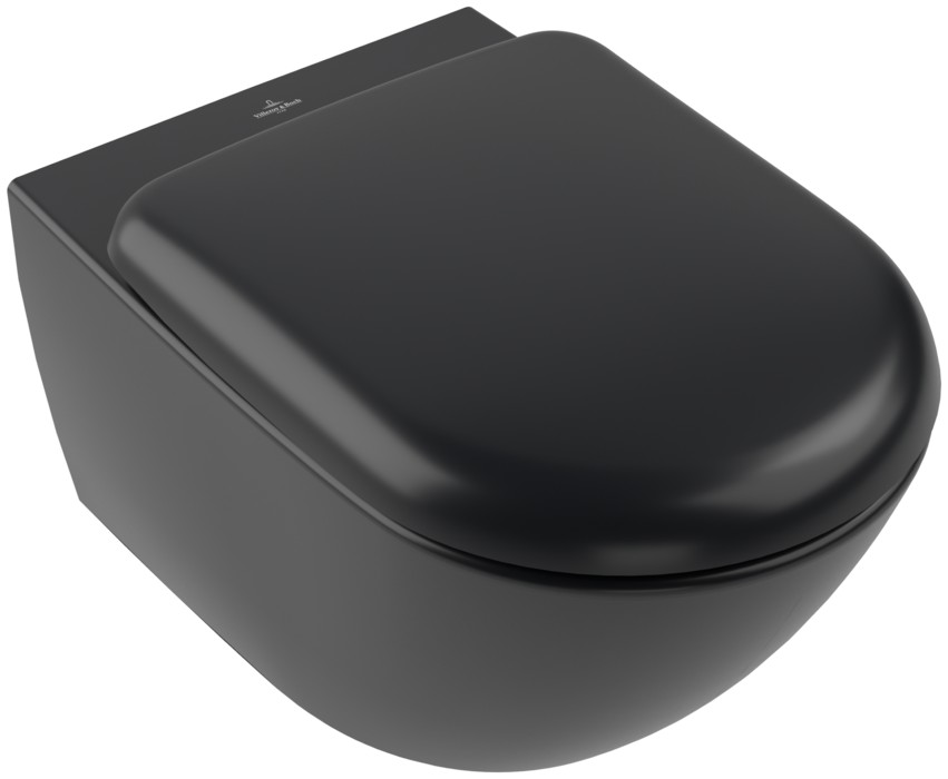 

Унитаз подвесной Villeroy & Boch Antao 4674T0R7 Pure Black CeramicPlus, Черный, Antao 4674T0R7