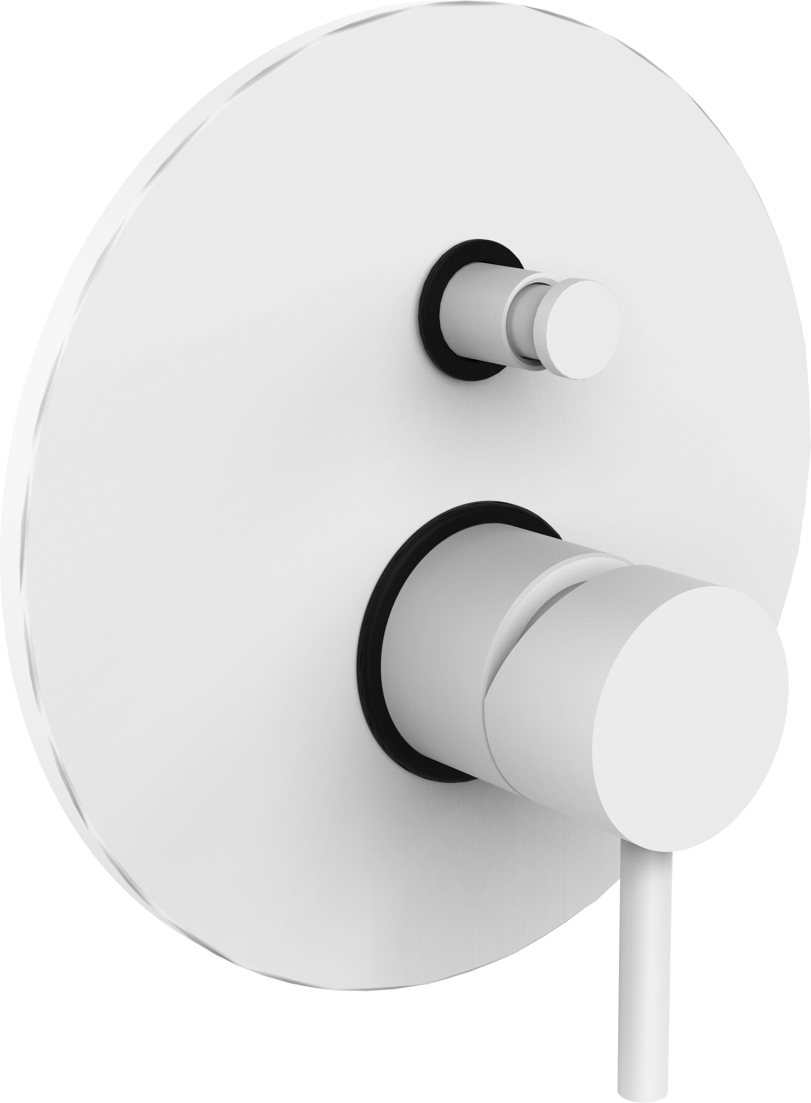 

Смеситель Paffoni Light LIG015BO для душа, с внутренней частью, белый