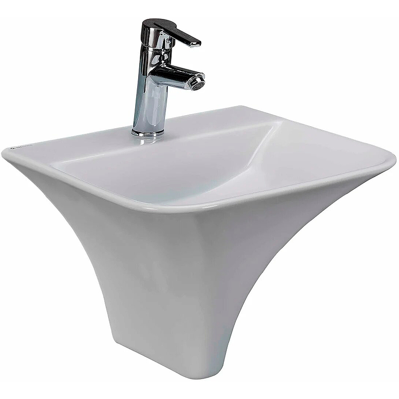 

Раковина beWash Ladoga 54461101 белая глянцевая, Белый, 54461101