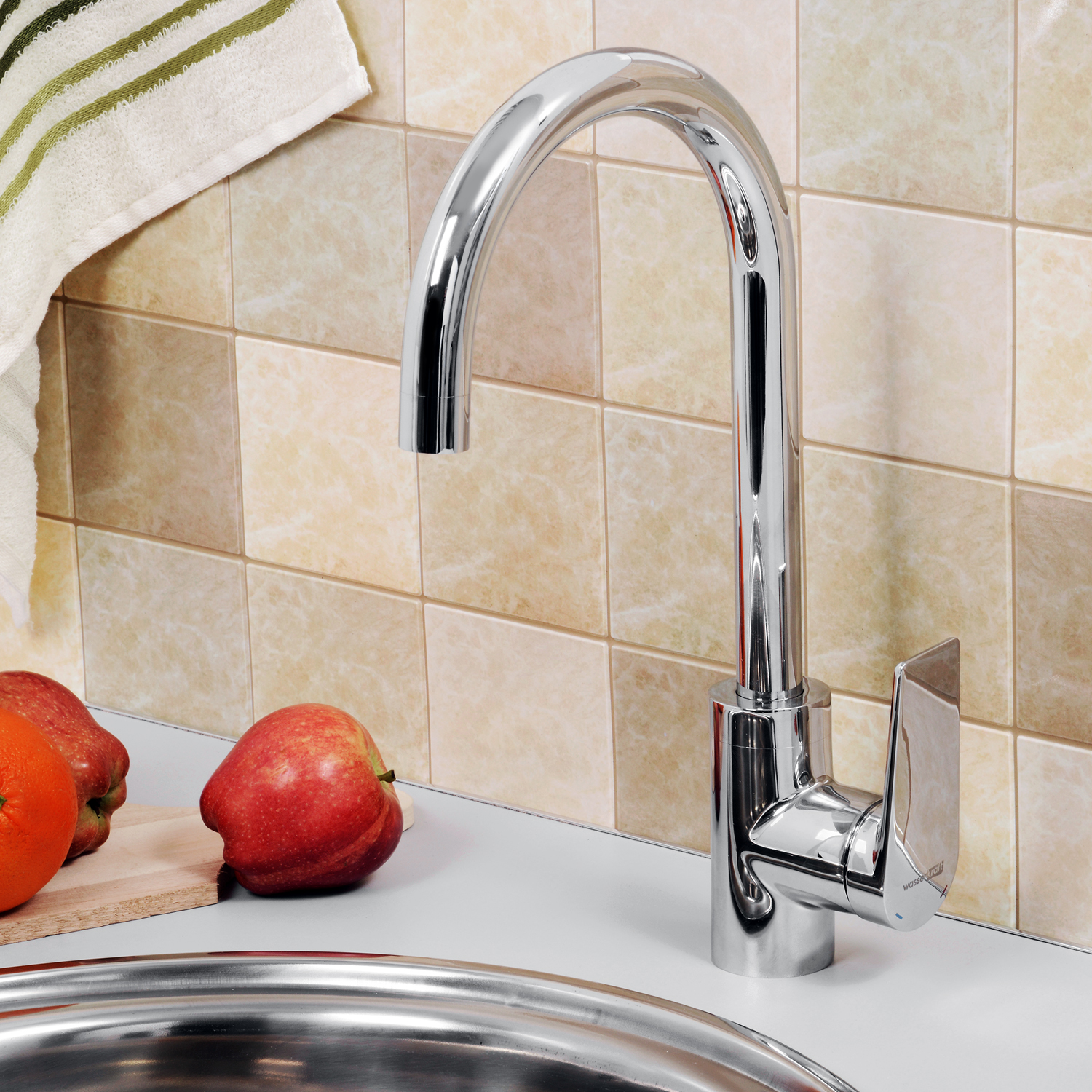 

Смеситель для кухонной мойки WasserKRAFT Lopau 3207, Хром, Lopau 3207