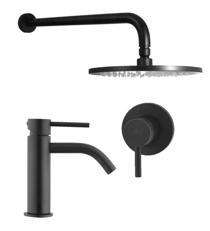 

Душевой комплект Paffoni Light KITLIG011NO071 черный матовый, KITLIG011NO071