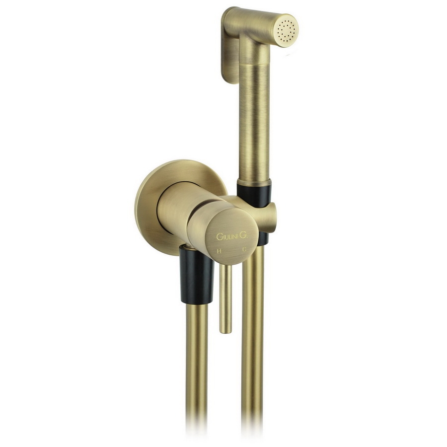 

Гигиенический душ Giulini Futuro FSH25BROP со смесителем бронза матовый, FSH25BROP