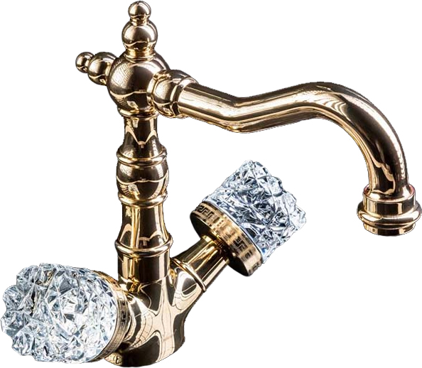 

Смеситель Boheme Crystal 292-CRST для раковины, Золото, Crystal 292-CRST