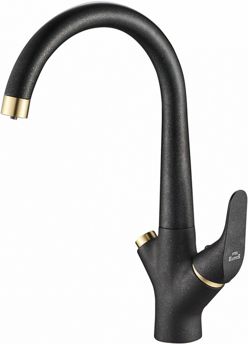 

Смеситель Steel Hammer SH 815 BLACK BR для кухонной мойки, Черный / бронза