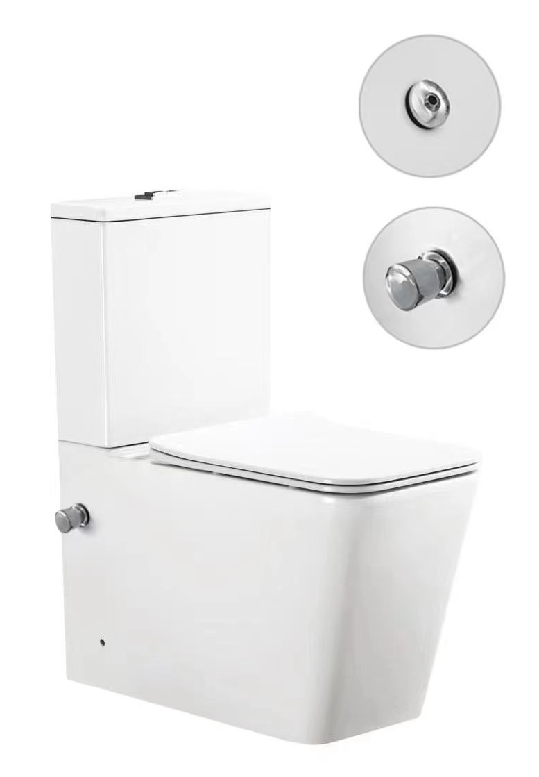 

Унитаз-компакт SantiLine SL-5017SM-BD с встроенным смесителем, функцией биде, сиденьем микролифт, белый, SL-5017SM-BD