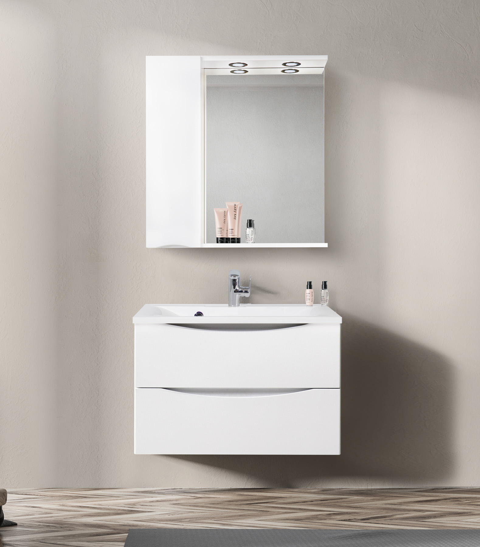 

Зеркало-шкаф BelBagno Marino SPC-800/750-1A-BL-P-L, Marino SPC-800/750-1A-BL-P-L