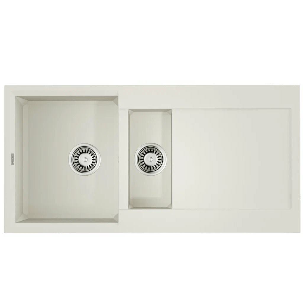 

Мойка кухонная Omoikiri Sakaime 100-2-WH, белая, Белый, 4993895
