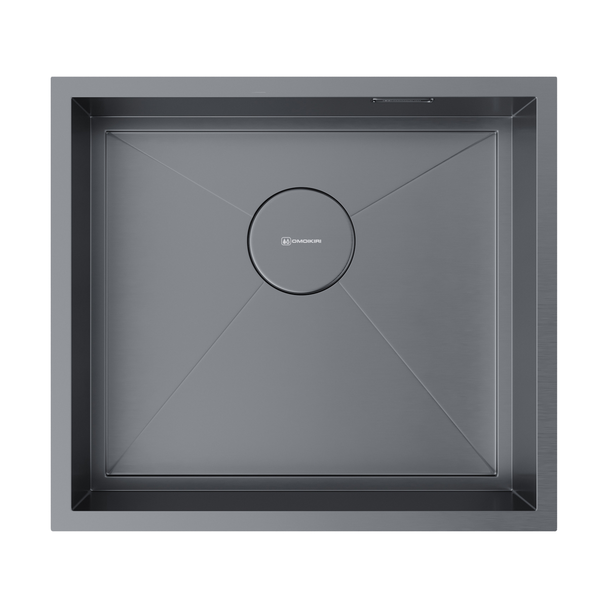 

Мойка кухонная Omoikiri Kasen 49-16-INT 4997055 49х44 см вороненая сталь, 4997055