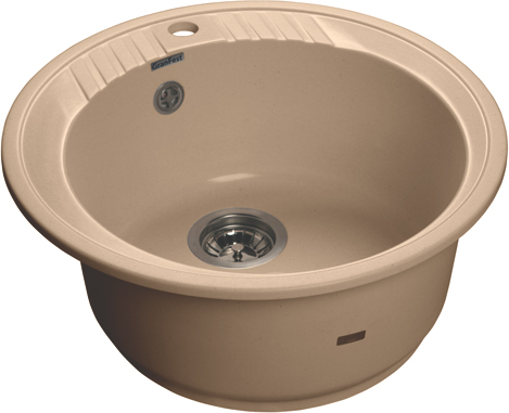 

Мойка кухонная GranFest Rondo R-520 топаз, Бежевый, R-520