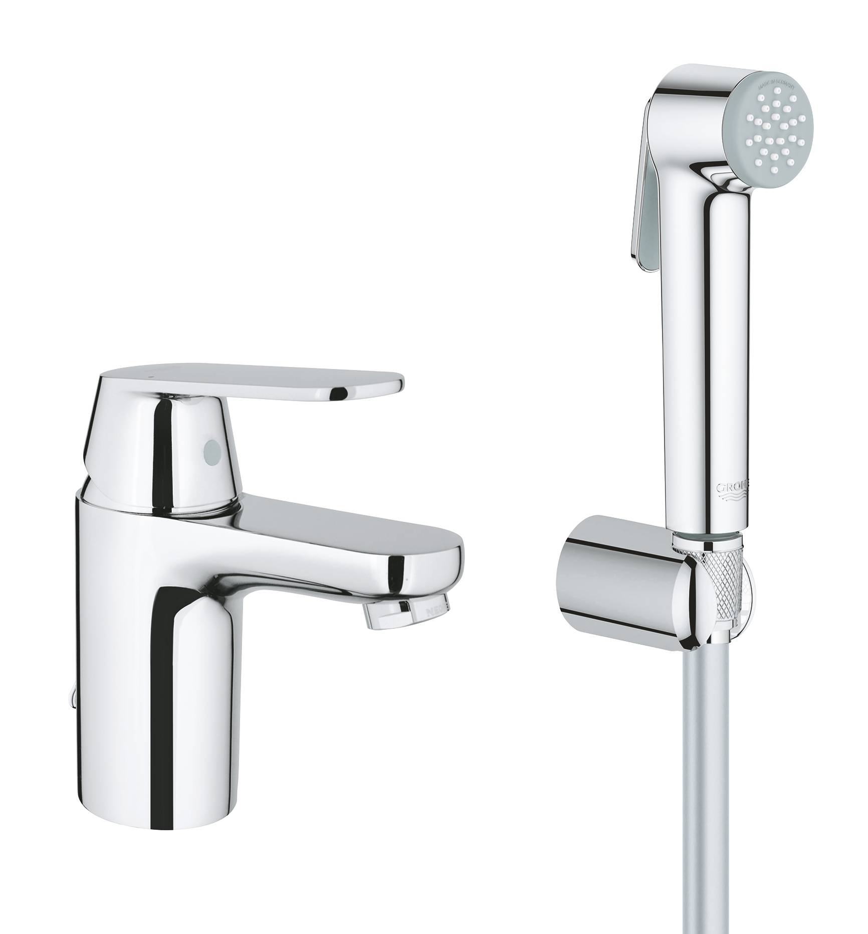 

Смеситель Grohe Eurosmart Cosmopolitan 23125000 для раковины, с гигиеническим душем, Хром, Eurosmart Cosmopolitan 23125000