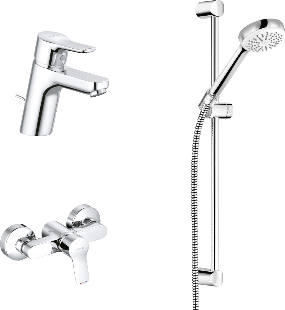 

Душевой комплект Kludi Pure&Easy 378450565, Хром
