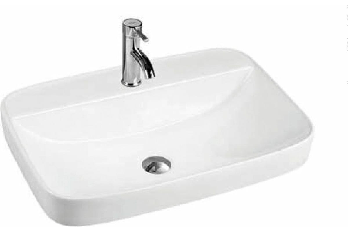 

Раковина керамическая накладная Art&Max AM6400 59,5х40 см, Белый, AM6400
