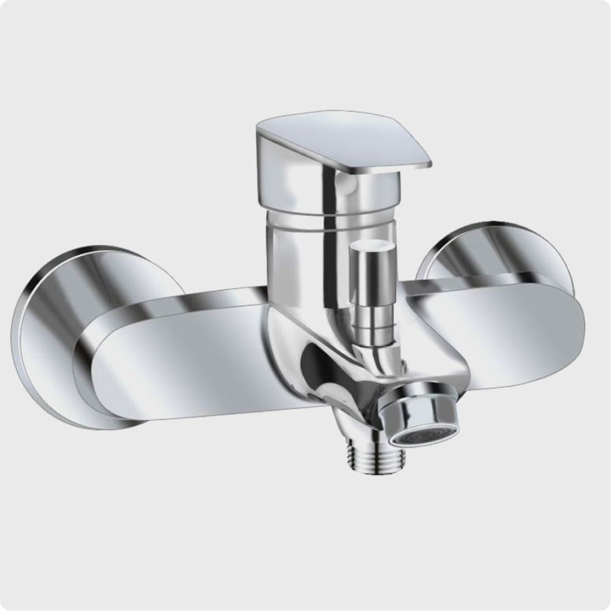 

Смеситель для ванны с душем AQUAme Prato AQMP6112 хром, AQMP6112