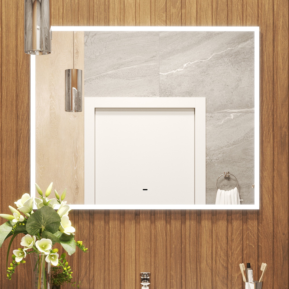 

Зеркало Bond Cube 100х80 с LED-подсветкой, сенсорным диммером, M44ZE-10080