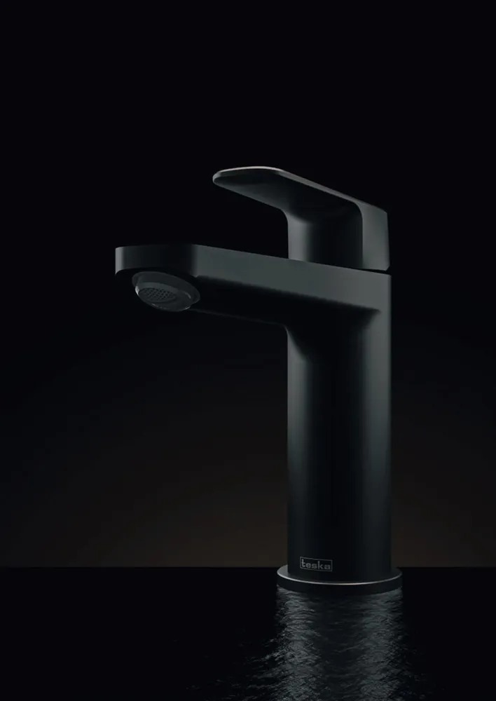 

Смеситель для раковины Teska QUARS E5618 черный, E5618