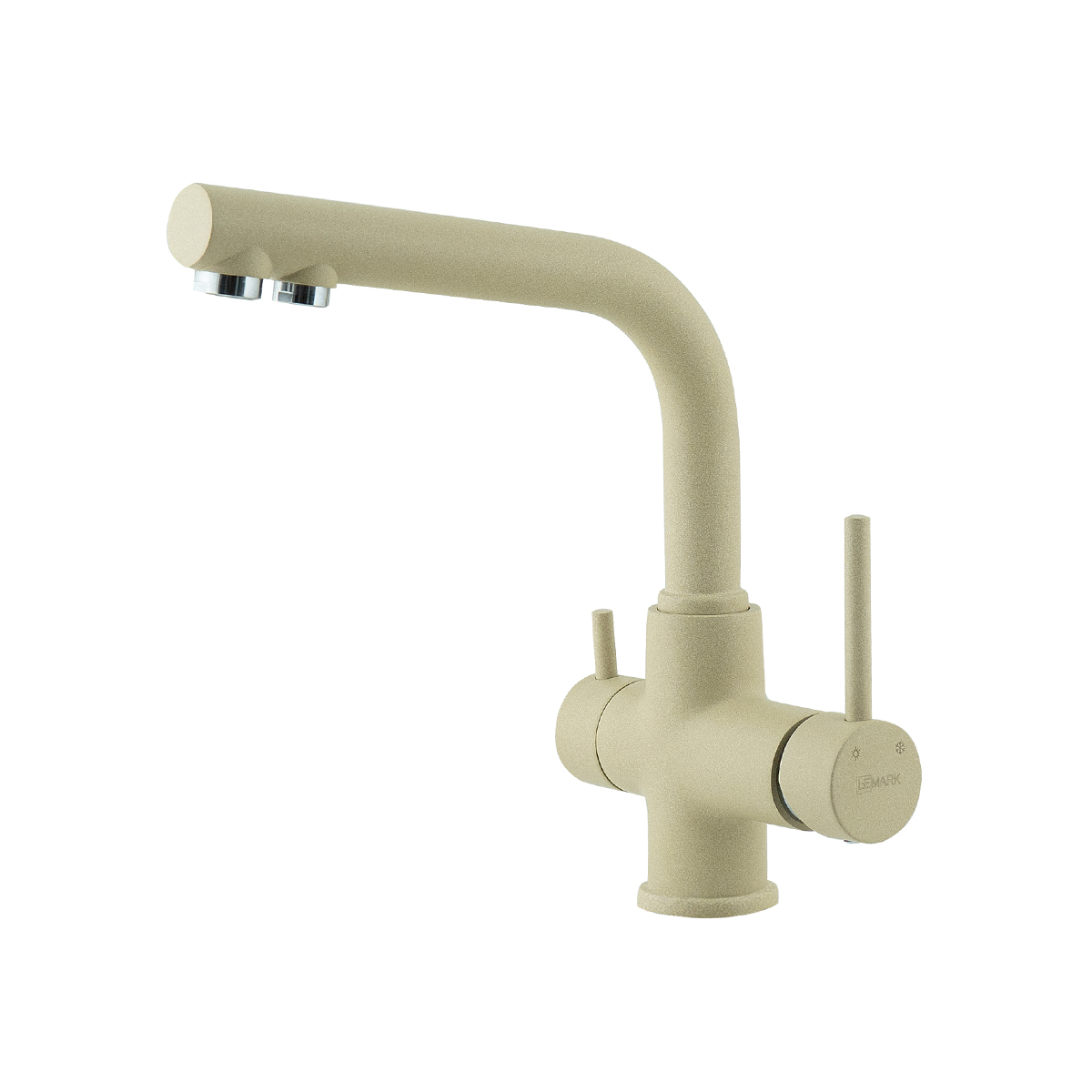 

Смеситель Lemark Comfort LM3061PBG для кухонной мойки бежевый, LM3061PBG