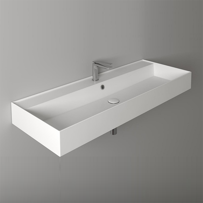 

Раковина Simas Agile AG121 bi*1 121х46 с отверстием под смеситель, Белый, Agile 121х46