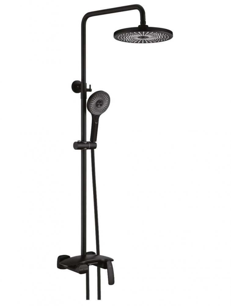

Душевая стойка Rose R1136H черная, Черный, R1136H