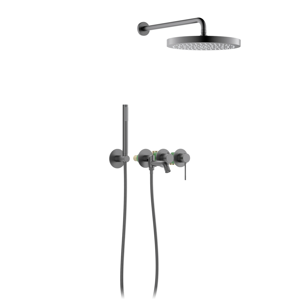 

Душевой комплект Timo Saona SX-2348/18SM черное золото, Черный, SX-2348/18SM