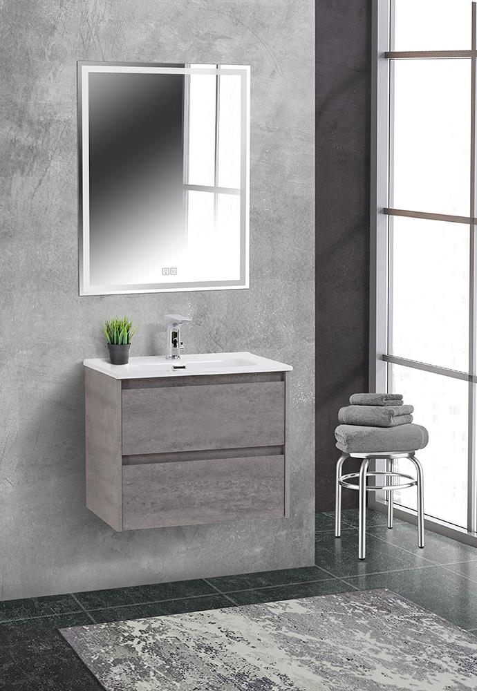 

Мебель для ванной BelBagno Kraft 39 60 подвесная, Cemento Grigio, KRAFT 39-600/390-2C-SO-CG