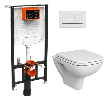 

Комплект VitrA S20 9004B003-7207 кнопка хром, Белый / хром, 9004B003-7207