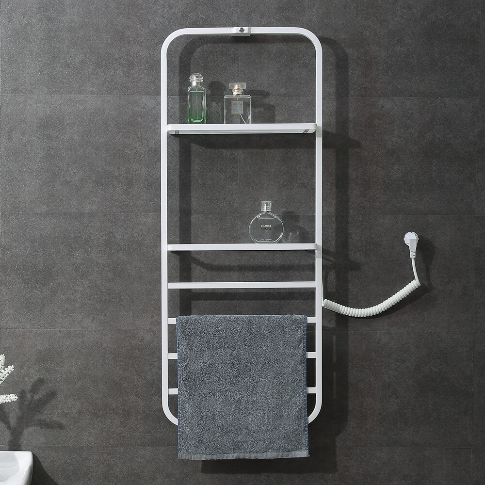 

Электрический полотенцесушитель Black&White Universe N-337W с полками белый, 337WN