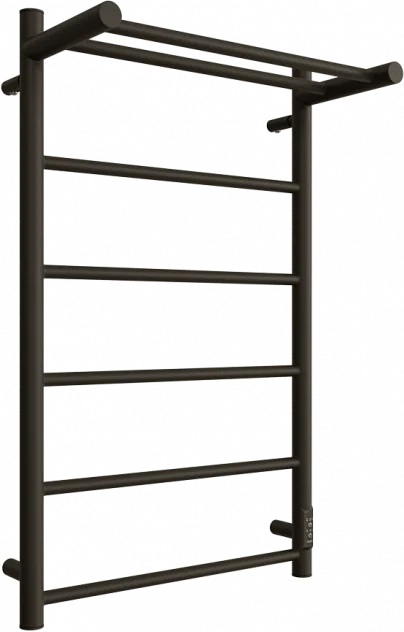 

Электрический полотенцесушитель Двин Fj neo 80х50 см, c полкой, черный матовый 4657763849467, 4657763849467