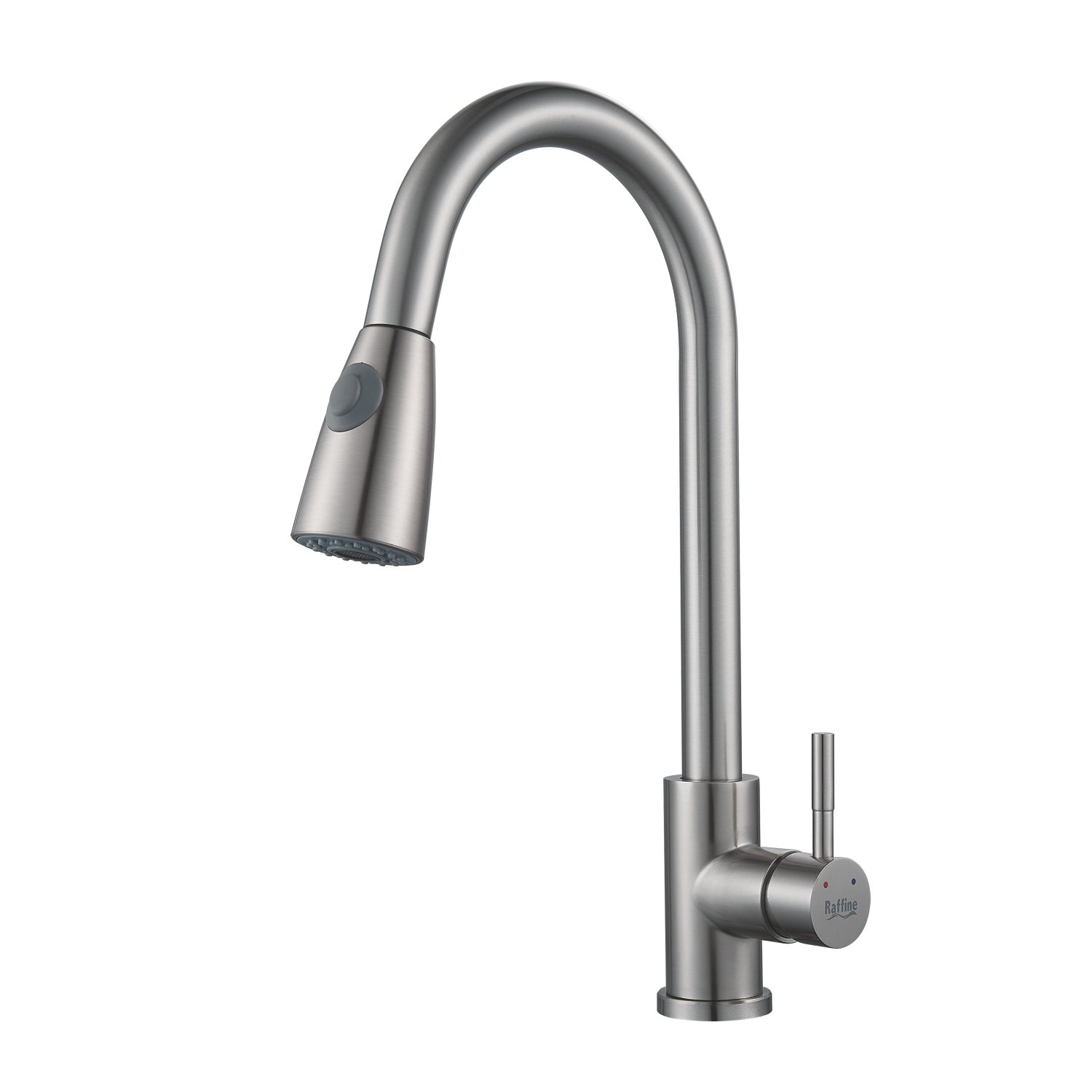 

Смеситель для кухонной мойки Raffine F213L с выдвижным изливом, сатин, F213L