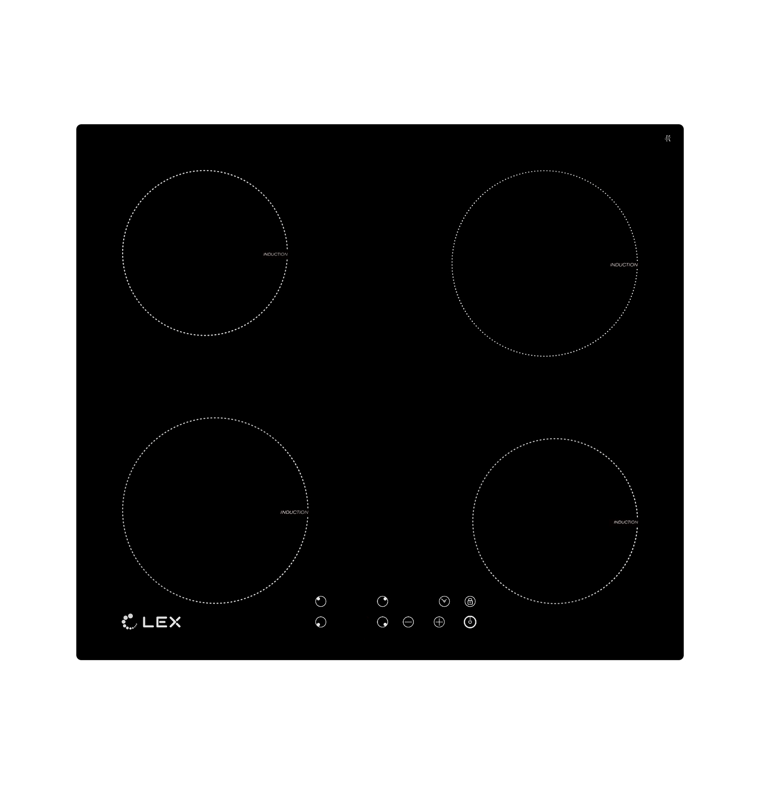 

Варочная поверхность LEX EVI 640-1 BL индукционная, черная, 640-1 BL