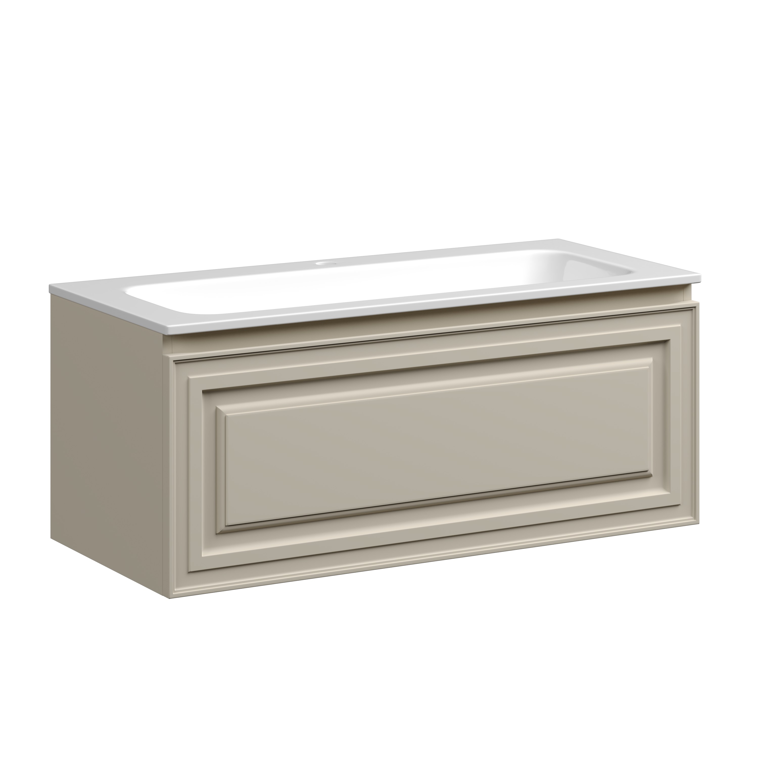 

Тумба с раковиной Sancos Very 100 подвесная, Beige Soft, Бежевый, Very 100