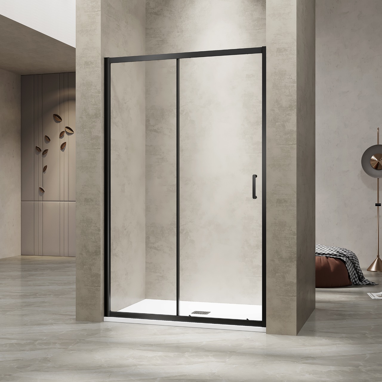 

Душевая дверь в нишу RGW Passage PA-114-B 140х195 см, стекло прозрачное, профиль черный, PA-114-B